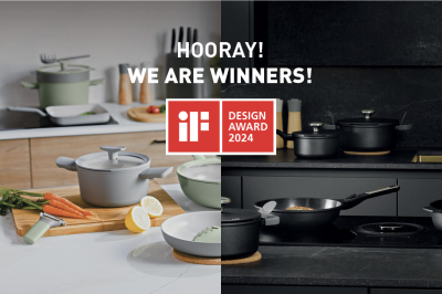 BergHOFF спечели две от тазгодишните iF DESIGN AWARDS, световноизвестната награда за дизайн.
